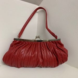 Red Faux Leather Mini Purse 👛